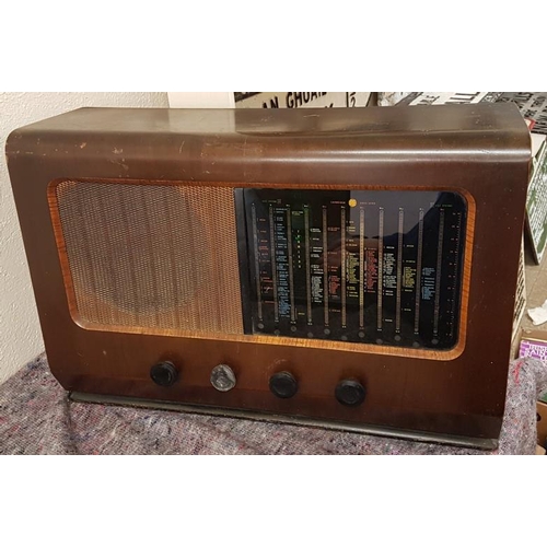 461 - Pye Wooden Case Radio - 26ins wide