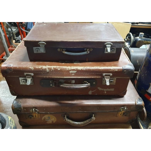 89 - Three Vintage Suitcases