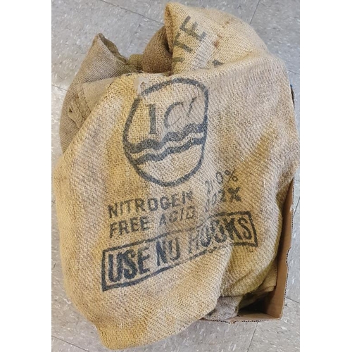 101 - Box of Old Hessian Sacks