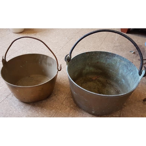 115 - Two Victorian Brass Jelly Pans