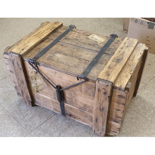 201 - Large Wooden Packing Crate with labels attached for James Hynes, Portumna