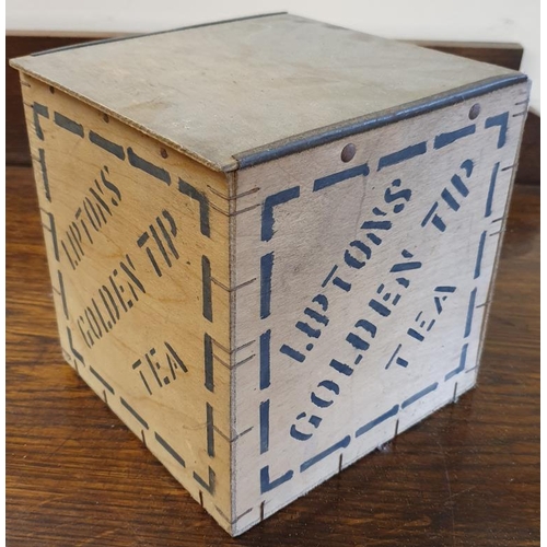 202 - Lipton's Golden Tip Tea Wooden Crate
