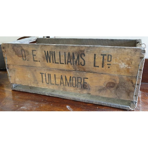 206 - D. E. Williams Ltd. Tullamore Wooden Bottle Crate