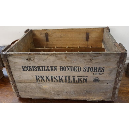 207 - Enniskillen Bonded Stores Limited, Enniskillen Wooden Bottle Crate