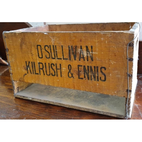 218 - O'Sullivan, Kilrush and Ennis Wooden Bottle Crate