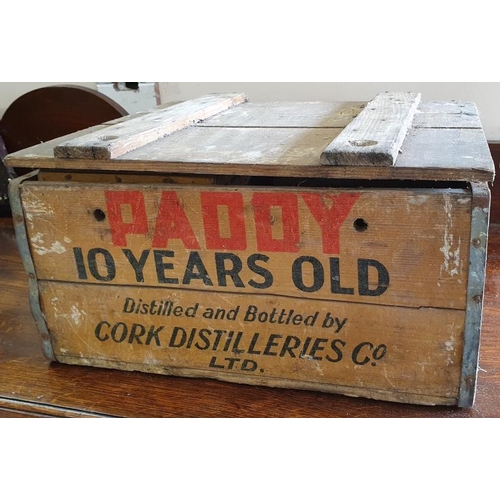 221 - Paddy 10 Year Old Whisky Bottle Crate