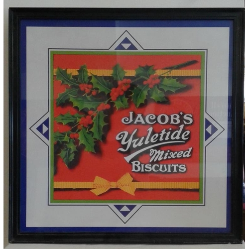 248 - 'Jacobs Yuletide Mixed Biscuits' Advertisement - Overall c. 22 x 22ins