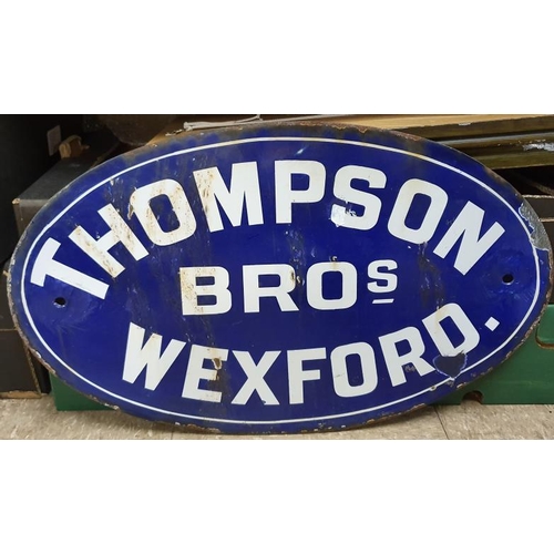 249 - Thompson Hay Shed Enamel Sign (22