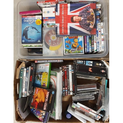 22 - Two Boxes of DVDs etc.