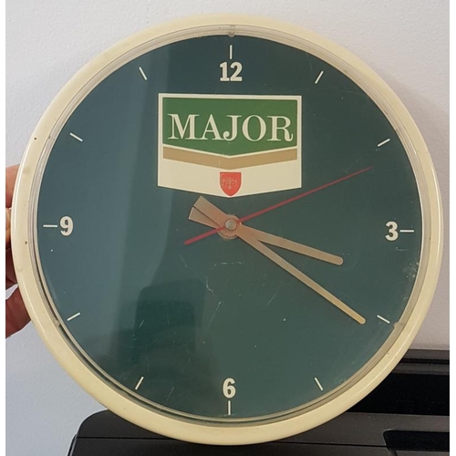 302 - Major Cigarettes Clock, 9in diameter