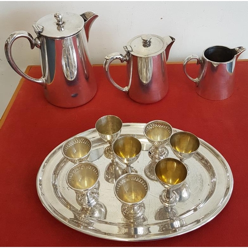 322 - 3 Piece Hotel Quality Silver & Selection of Egg Cups