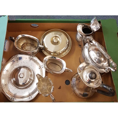 333 - Box of Various Silver Plate Items