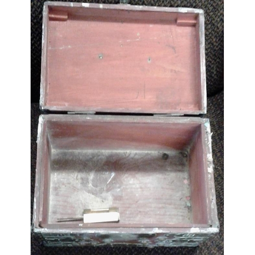 381 - Two Brass Inlaid Boxes