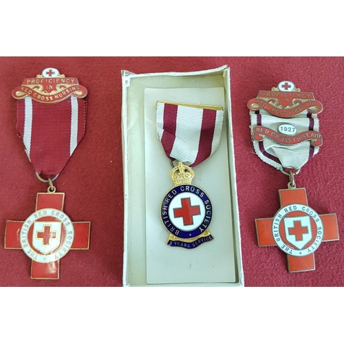 446 - Three Red Cross Medals