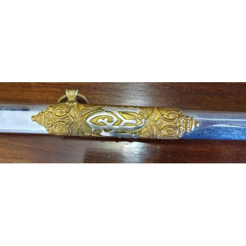 455 - Masonic Sword in Steel Scabbard