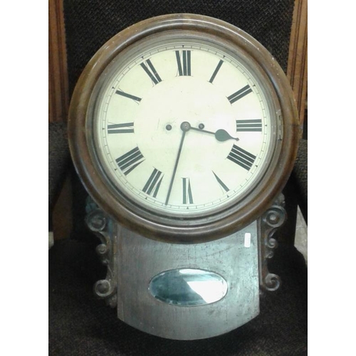 465 - Mahogany Case Wall Clock