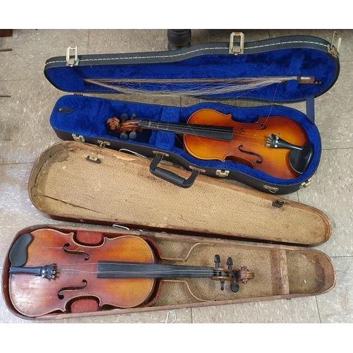 476 - Two Violins with Cases