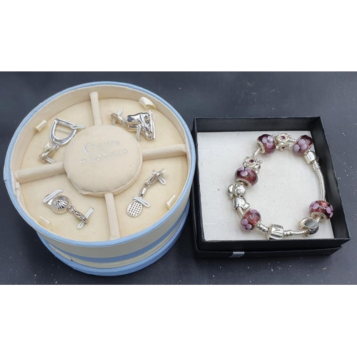 547 - Pandora Silver Bracelet and Charms (Newbridge Silver)