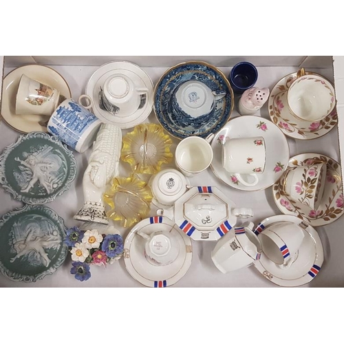 595 - Collection of Various Tea Wares, Pin Dishes, etc.