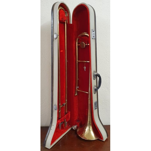 632 - Skylark Brass Trombone with Original Case