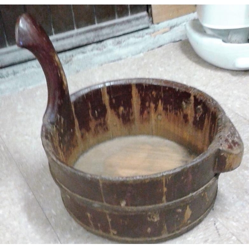 676 - Unusual Wooden Water Basin