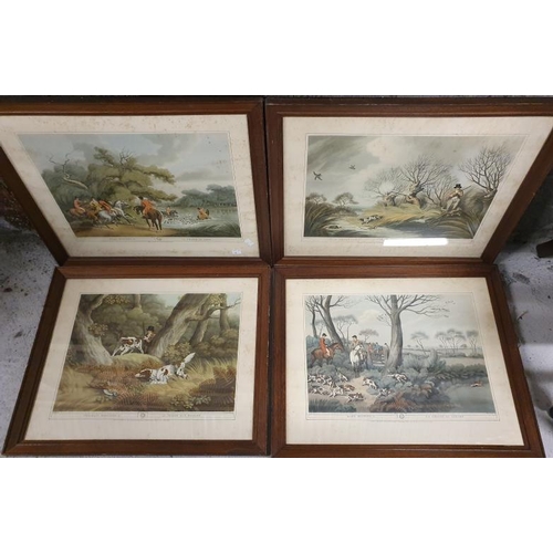 468 - Set of Four English/French 19th Century Style Hunting Prints