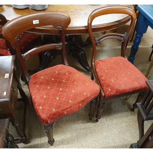 650 - Three Victorian Dining Chairs