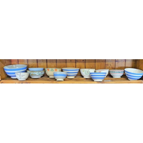 37 - Collection of Twelve Bowls (Spongeware and Others)