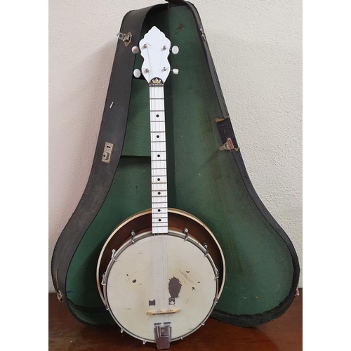 459a - Four String Banjo with case
