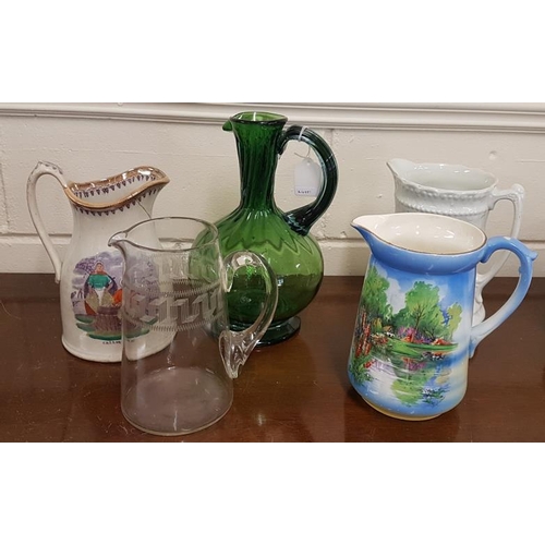 30 - Five Old Kitchen Jugs
