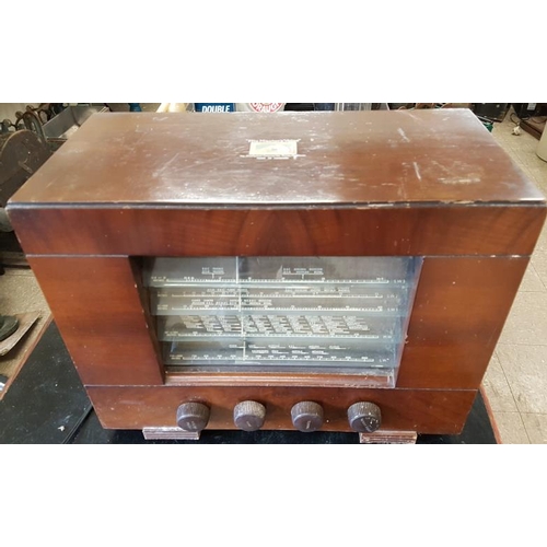 97 - Vintage HMV Wooden Case Radio