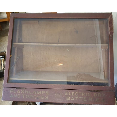 109 - TEC Flashlamp and Torches Shop Display Cabinet, c.22 x 18in