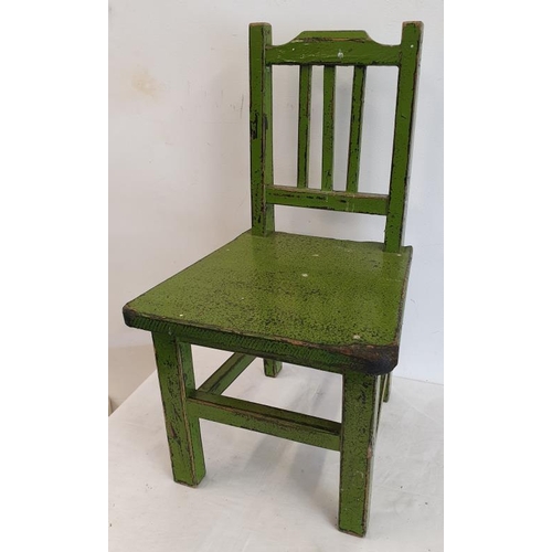 116 - Traditional Painted Pine Child's Country Chair