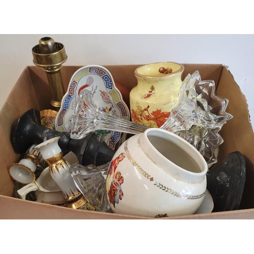 160 - Box of Ceramics and Glasswares