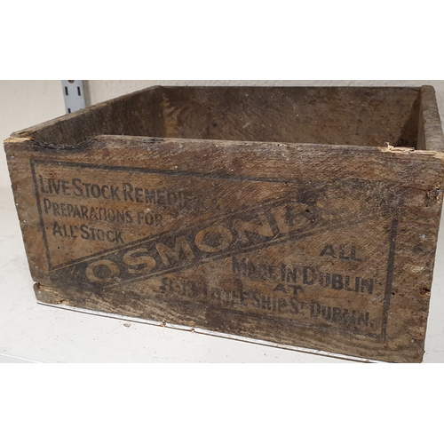 173 - Osmond Dublin crate - Livestock Remedies and Preparations