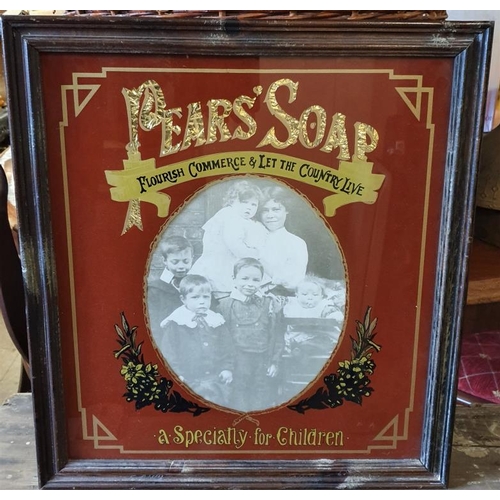211 - Pears Soap Advertising Sign - 17 x 19ins