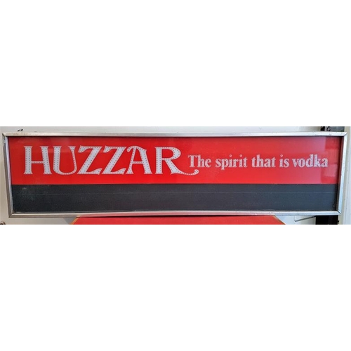 228 - Original Huzzar Vodka Light Up Pub Sign, c.36 x 9in