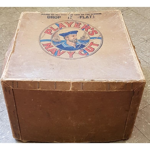 237 - Original Player's Navy Cut Cardboard Packing Box, c.16.5 x 16.5 x 12in