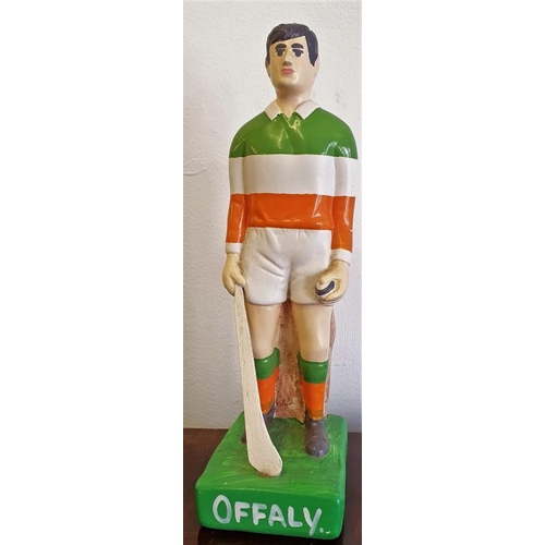 244 - Offaly Hurling Figure - c. 8.5ins tall