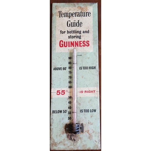 307 - Temperature Guide of Bottling and Storing Guinness and a Martell's Three Star Brandy Pen Knife... 
