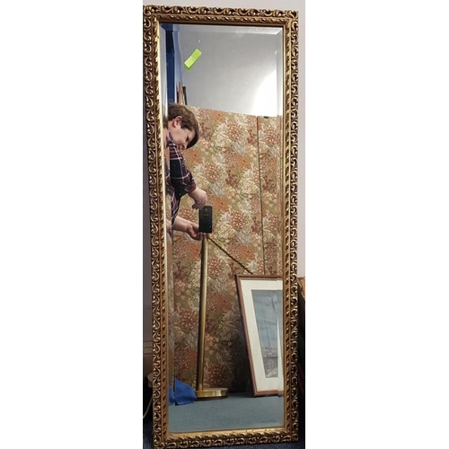 320 - Gilt Framed Bevelled Wall Mirror