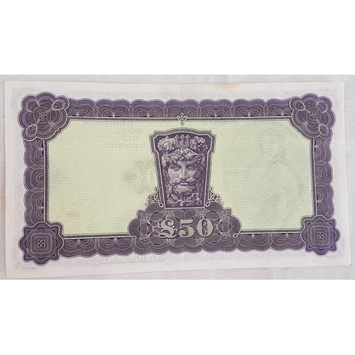 343 - Ireland Lavery £50 Note 4-4-77 03A061457