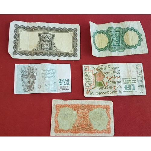 351 - Quantity of Irish Banknotes (5) including 10 Shilling Lady Lavery