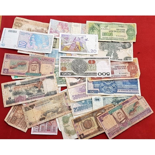 354 - Collection of 35 Various Banknotes