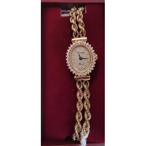 381 - Silver and Gold Toned Watch in Case