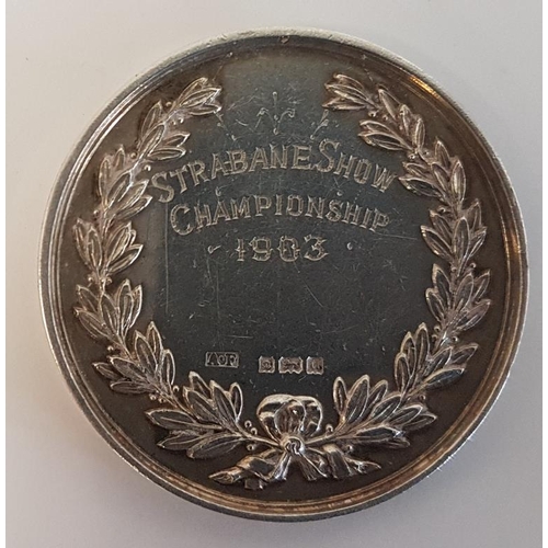 398 - Strabane Show Championship (1903) Silver Medal - c. 23g
