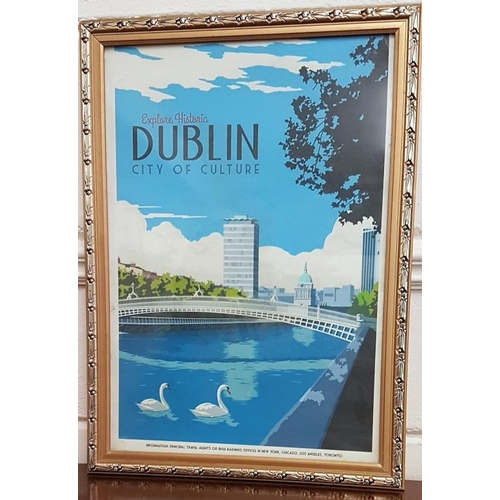 415 - Framed Print - Dublin, City of Culture - 14.5 x 20ins