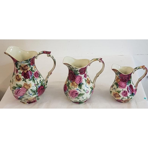 470 - Set of Three Graduated Jugs and Two Others