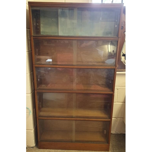 489 - Set of 1970's Teak Stacking Bookshelves, c.34 x 64in