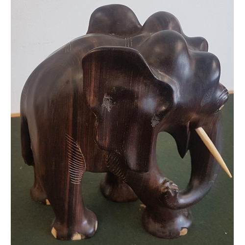 534 - Ebony & Ivory Figure of an Elephant